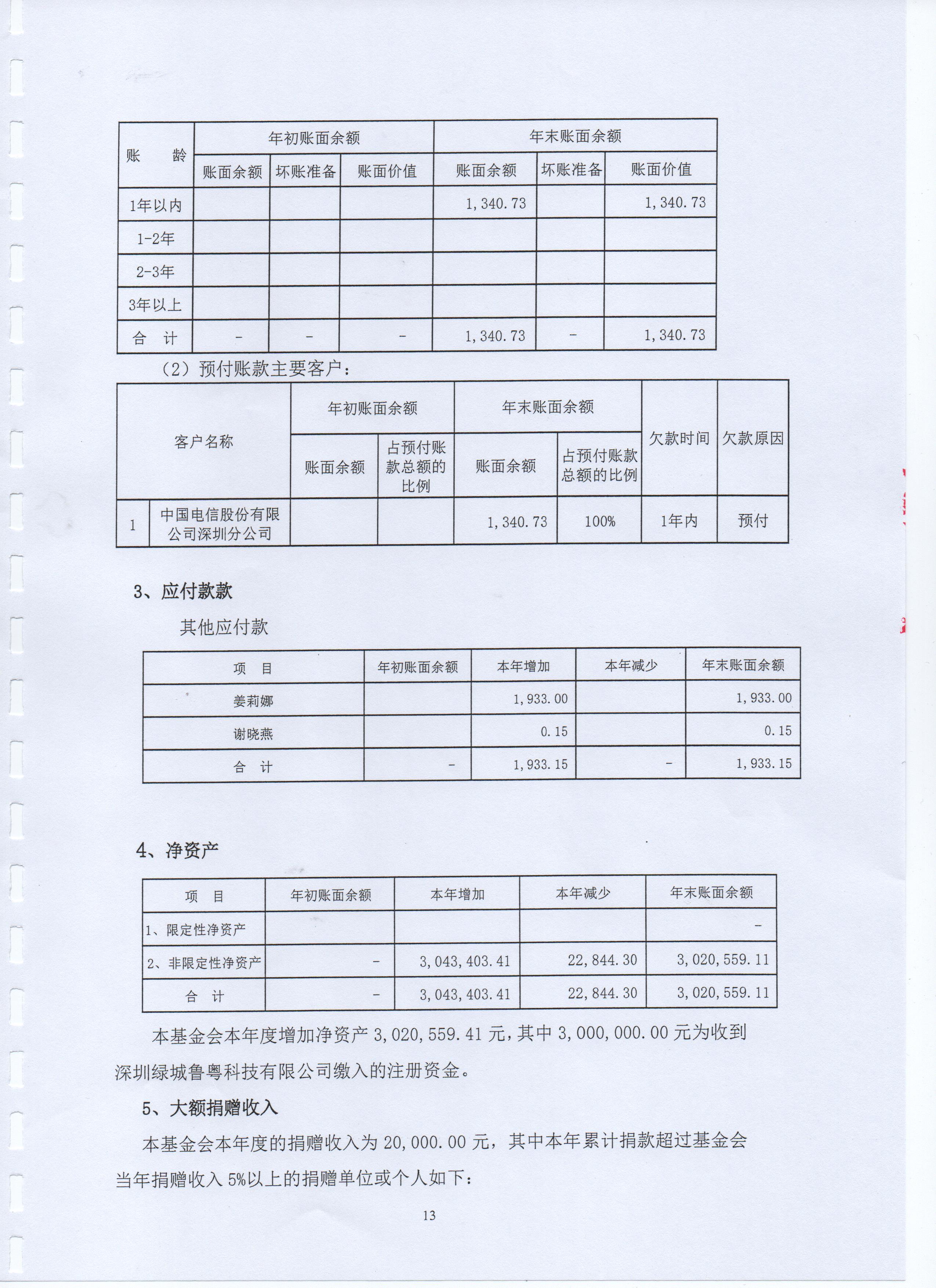 深圳市万仁公益基金会2019年度审计报告(图15)