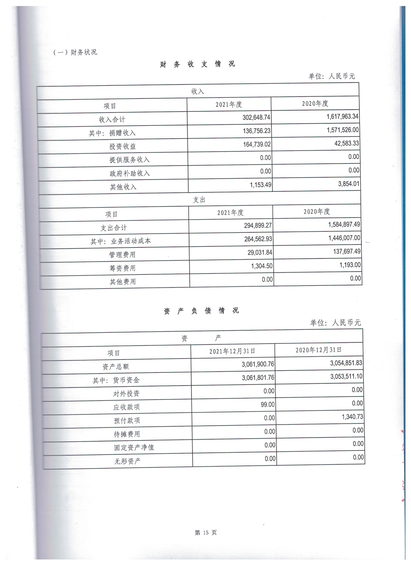深圳市万仁公益基金会2021年度审计报告(图18)