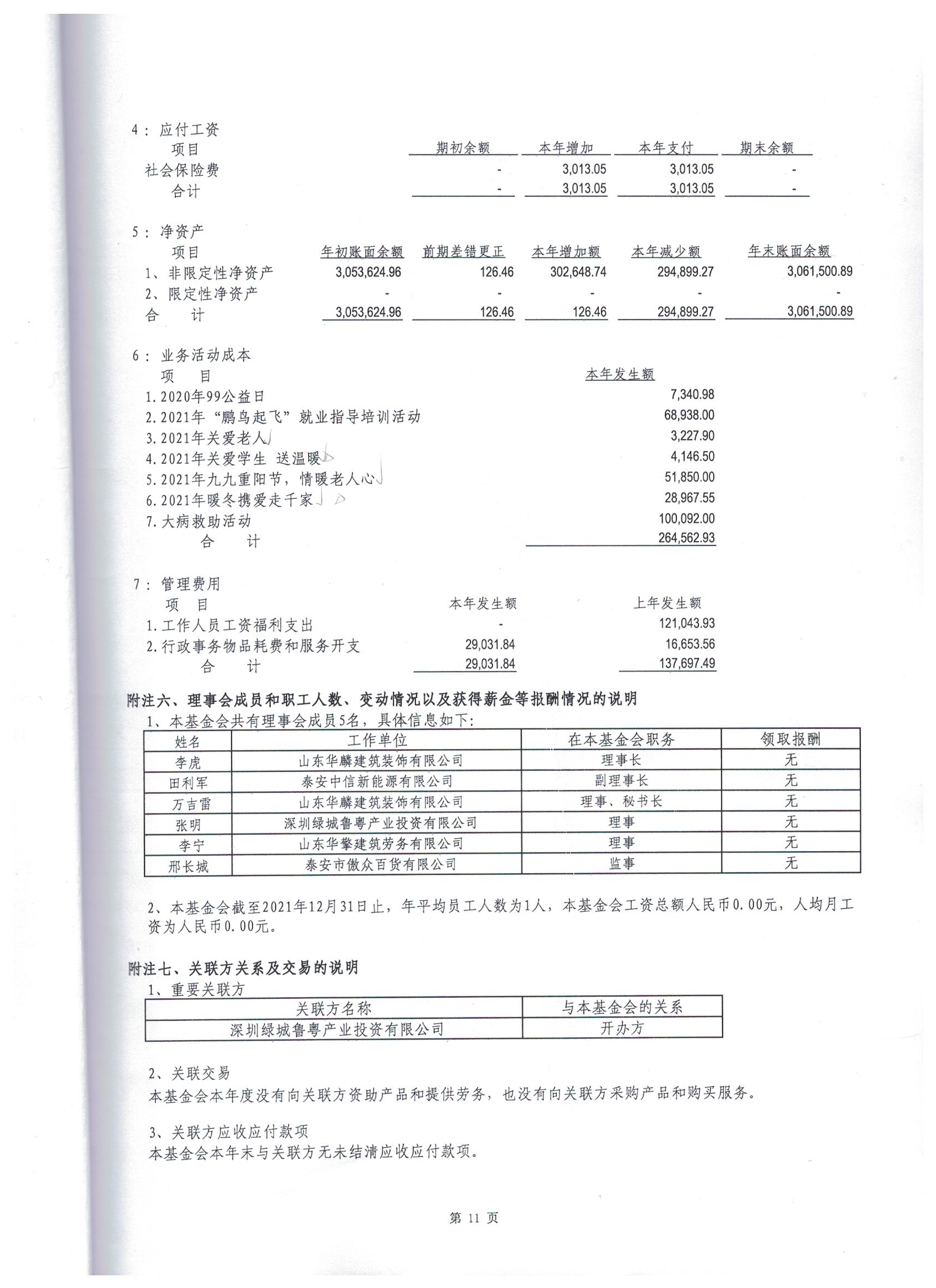 深圳市万仁公益基金会2021年度审计报告(图14)